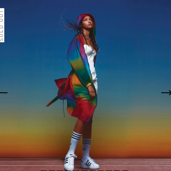 Multicolor Paolina  Russo Coat by Adidas - Picture 4 of 10
